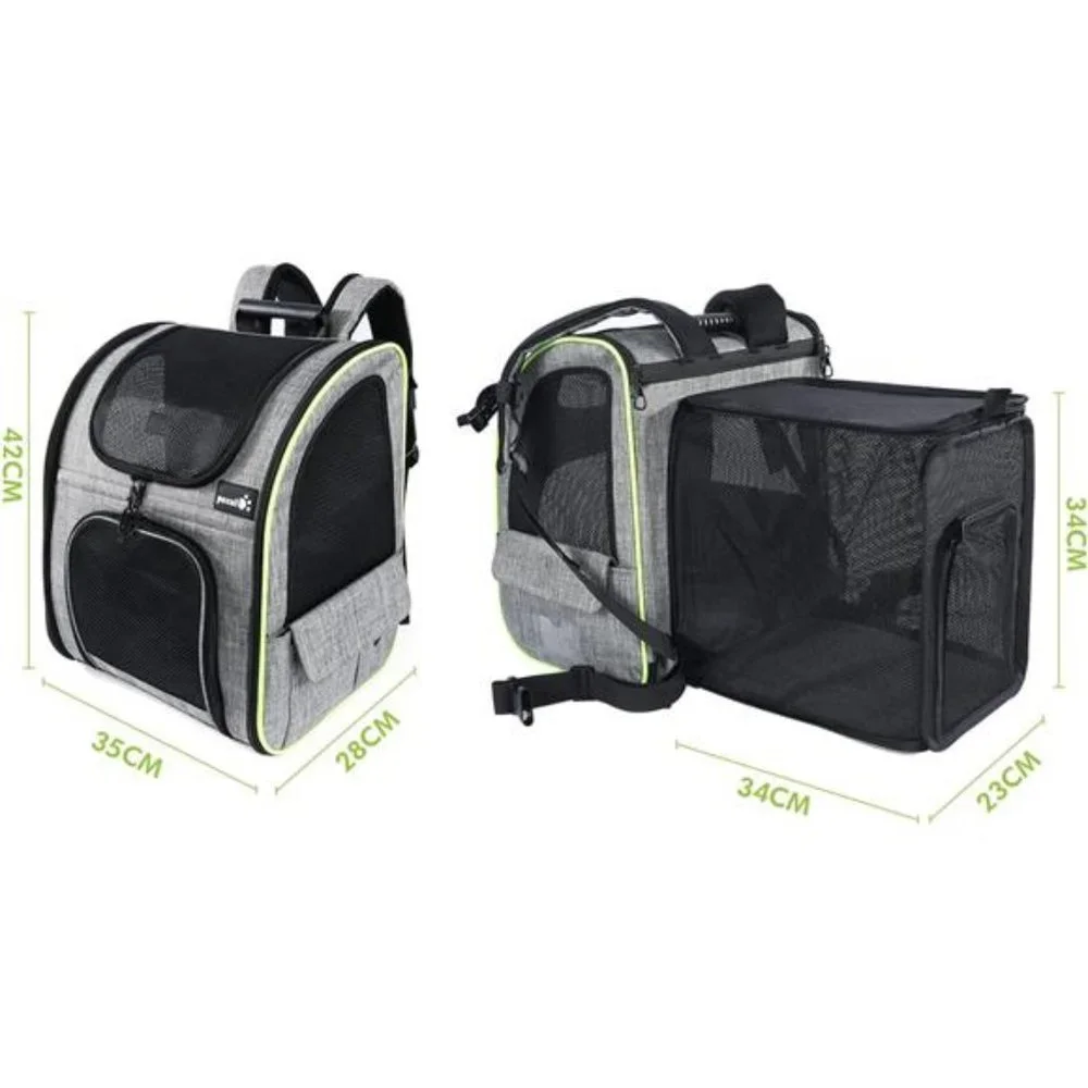 Cat Carrier Backpacks, Expandable Cat Backpack with Breathable Mesh, Pet Carrier